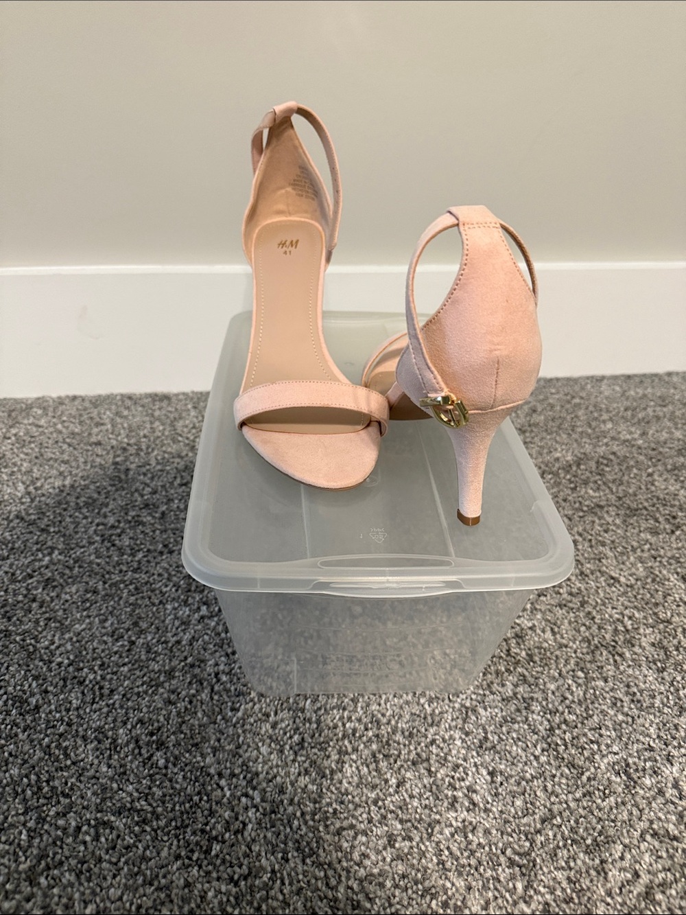 H&M Light Pink Open-Toe Stiletto Heels - Picture 2 of 5
